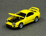 AUTOWORLD 1/64 Toyota Supra Yellow - Asia Special Edition