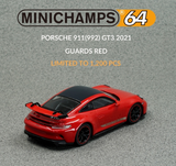 Minichamps 1/64 Porsche 911 (992) GT3 Guards Red