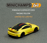 Minichamps 1/64 Porsche 911 (992) GT3 Racing Yellow