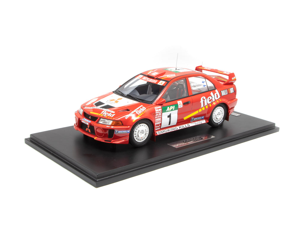 Tarmac Works 1/18 Mitsubishi Lancer Evolution V Australian Rally 1998 #1 Winner - HOBBY18