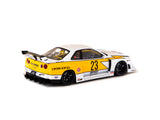 Tarmac Works 1/43 LB-ER34 Super Silhouette SKYLINE White - HOBBY43