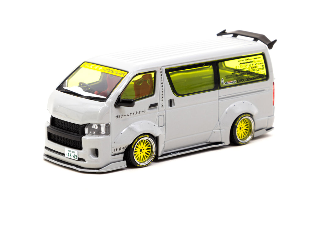 Tarmac Works 1/43 Toyota Hiace Widebody Grey - HOBBY43