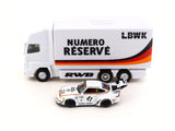 Tarmac Works 1/64 RWB 993 LBWK with Plastic Truck Packaging - Singapore Special Edition - HOBBY64