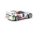 Tarmac Works 1/64 Toyota Supra GT  JGTC 1995 #36 with Plastic Truck Packaging - HOBBY64