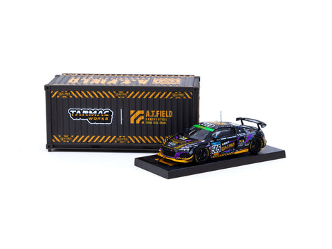 Tarmac Works 1/64 A.T.FIELD Audi R8 LMS GT4 Super Taikyu ST-Z 2020 #505 with Container - HOBBY64