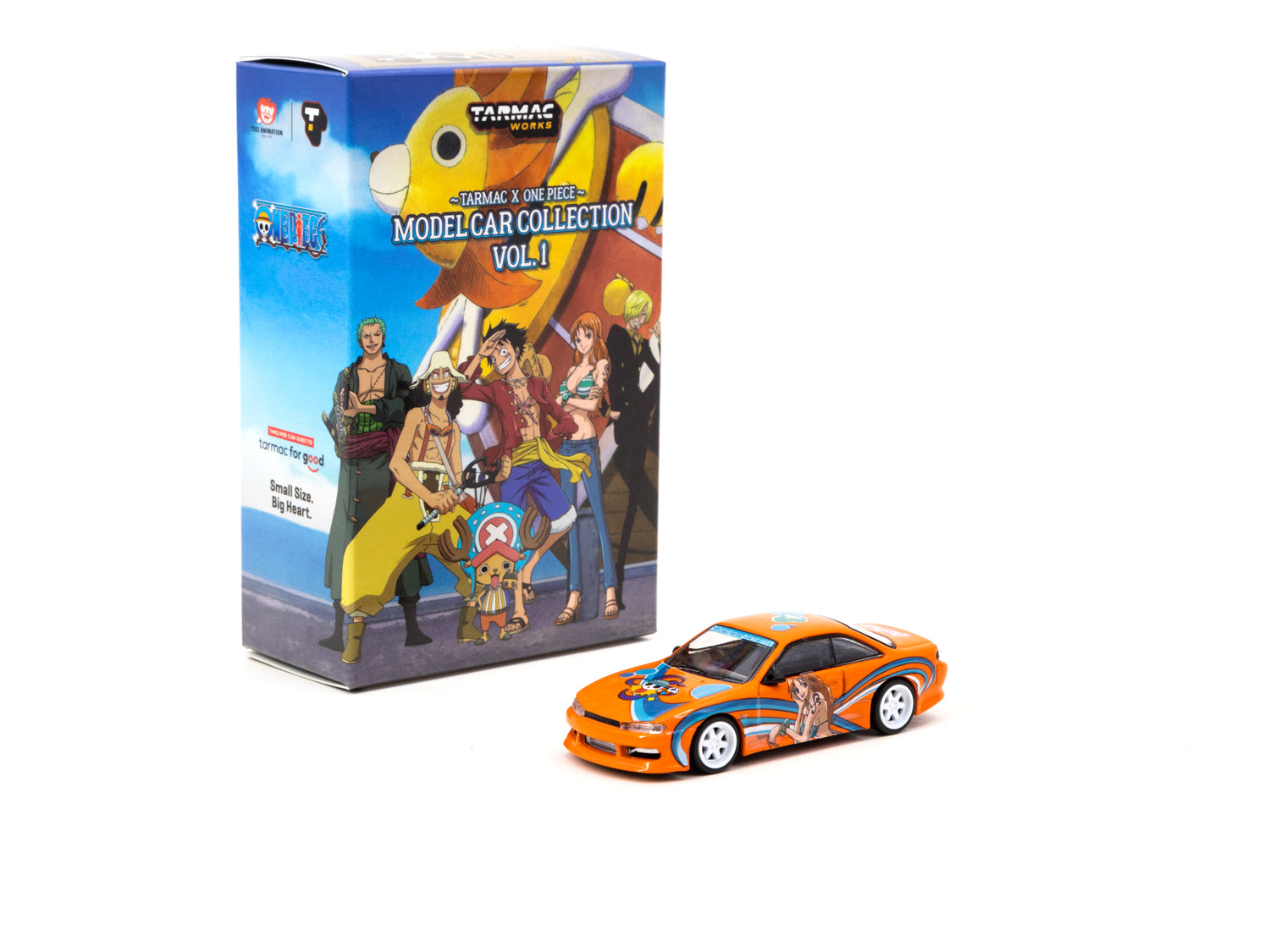 Model Car Collection VOL.1 - 6 Cars Set -Tarmac Works x One Piece COLLAB64