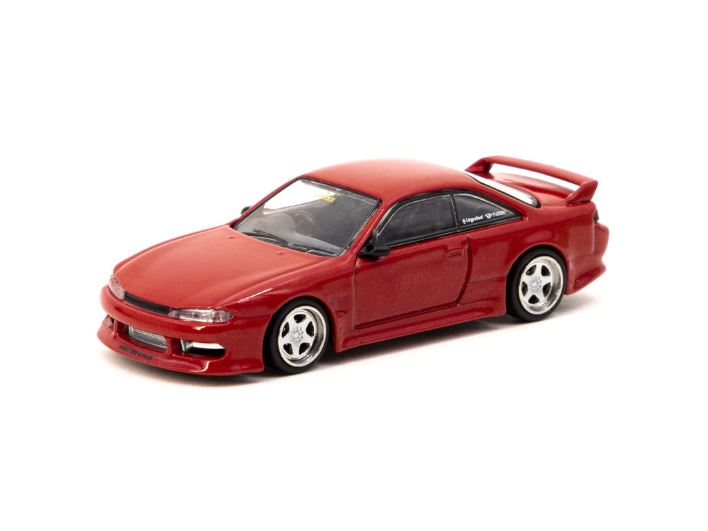 Tarmac Works 1/64 VERTEX Nissan Silvia S14 Red Metallic - GLOBAL64