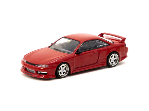 Tarmac Works 1/64 VERTEX Nissan Silvia S14 Red Metallic - GLOBAL64