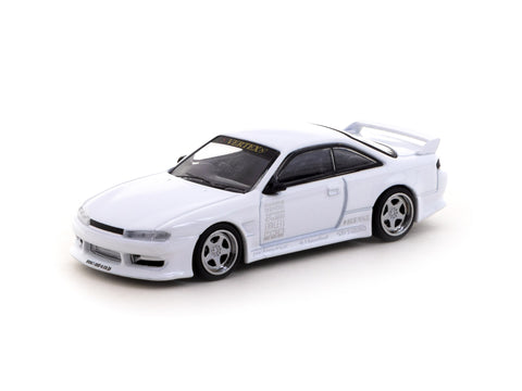 Tarmac Works 1/64 VERTEX Nissan Silvia S14 White - Lamley Special Edition - GLOBAL64