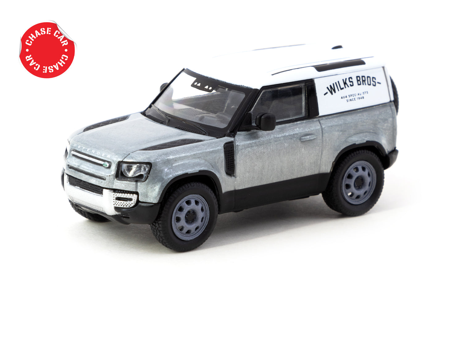 1/64 Land Rover Defender 90  Matt Blue Grey - Tarmac Works GLOBAL64
