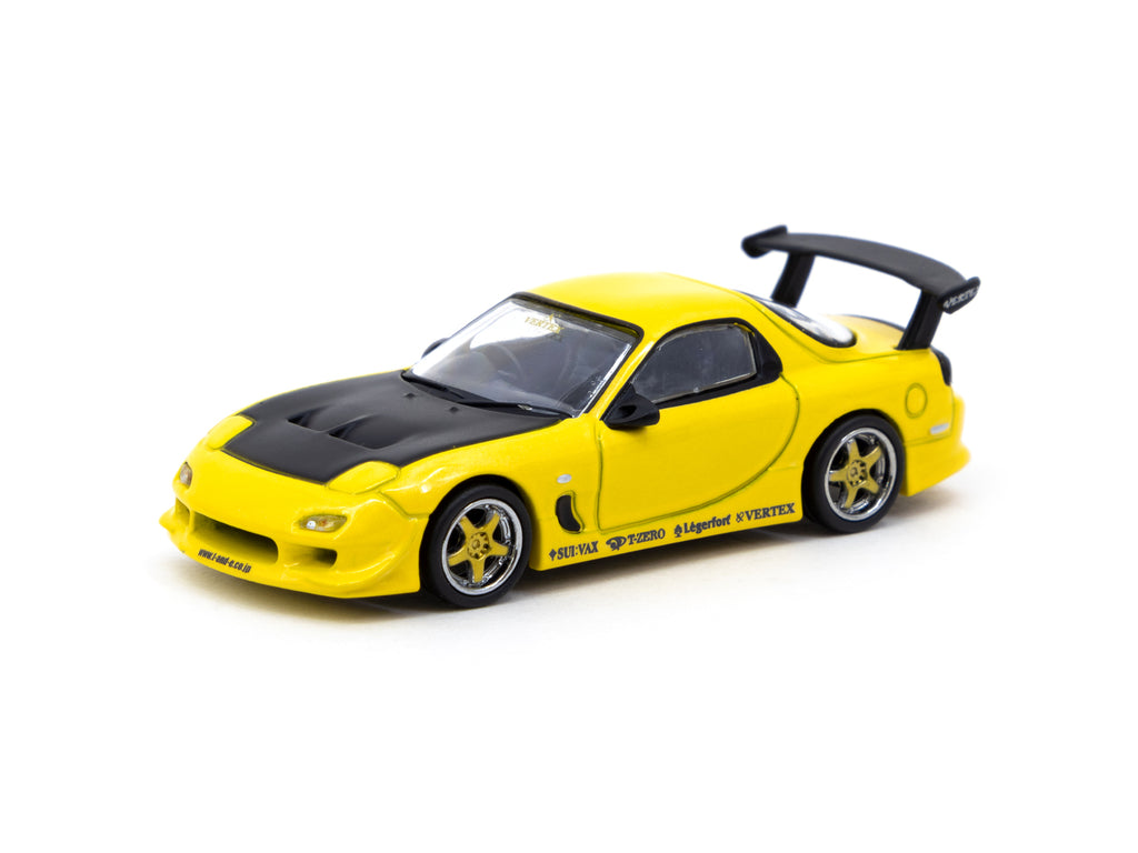 Tarmac Works 1/64 VERTEX Mazda RX-7 FD3S Yellow Metallic - GLOBAL64