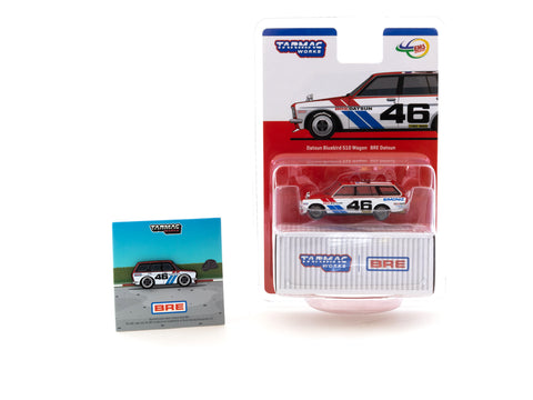 Tarmac Works 1/64 Datsun Bluebird 510 Wagon BRE Datsun & Tarmac Works X Leen Customs Lapel Pin - GLOBAL64