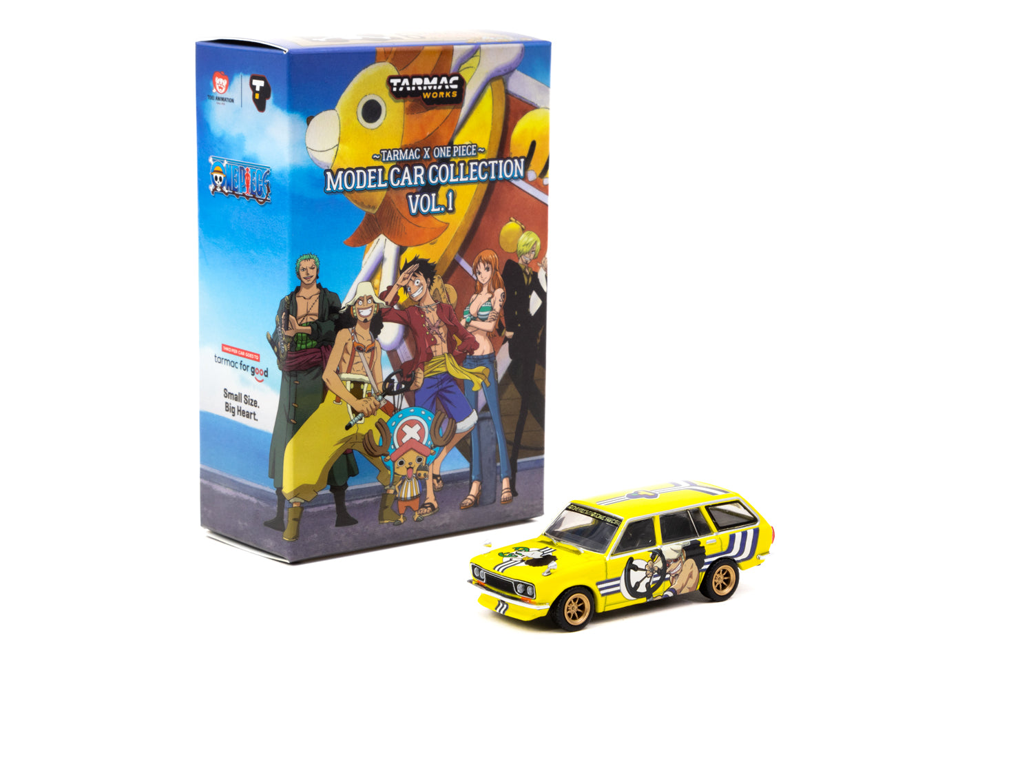 Model Car Collection VOL.1 - 6 Cars Set -Tarmac Works x One Piece COLL
