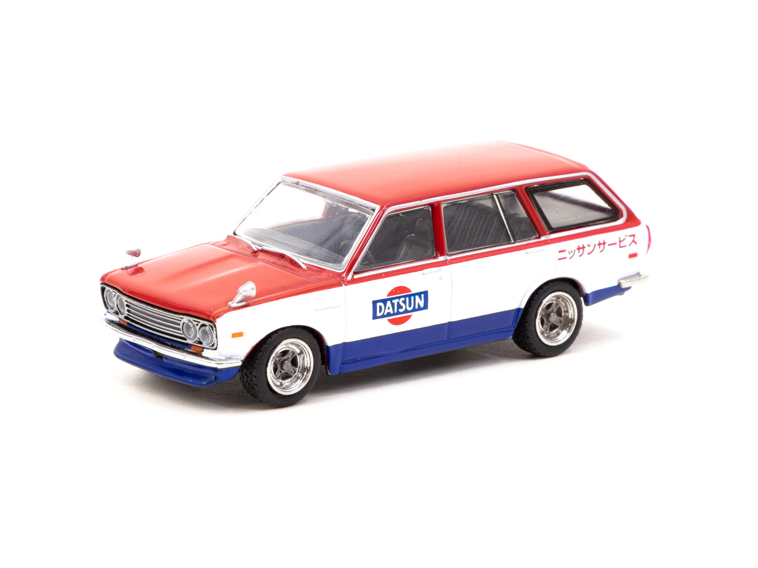 1/64 Datsun Bluebird 510 Wagon Service Car - Tarmac Works GLOBAL64