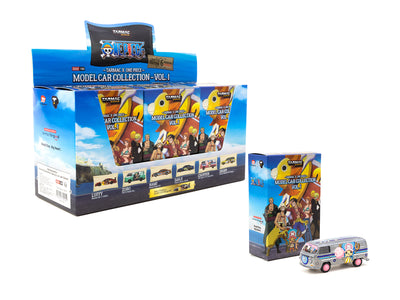 Model Car Collection VOL.1 - 6 Cars Set with Volkswagen Type II (T2) Panel Van Special Edition - Tarmac Works x One Piece COLLAB64