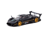 Tarmac Works 1/64 Pagani Zonda R Matt Black - GLOBAL64