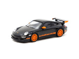 Minichamps x Tarmac Works 1/64 Porsche 911 GT3 RS Black - COLLAB64