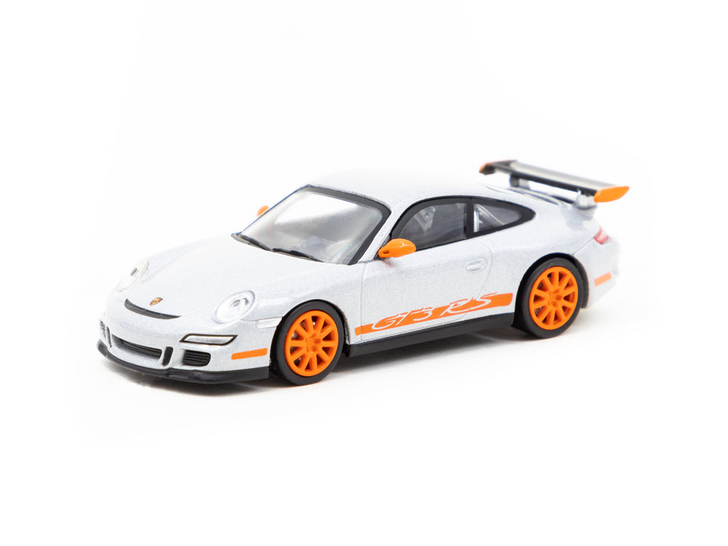 Minichamps x Tarmac Works 1/64 Porsche 911 GT3 RS Silver- COLLAB64