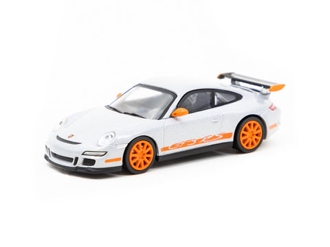 Minichamps x Tarmac Works 1/64 Porsche 911 GT3 RS Silver- COLLAB64