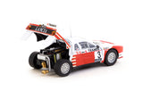 Tarmac Works 1/64 Lancia 037 Rally Rally Van Haspengouw 1985 #3 Winner - HOBBY64+