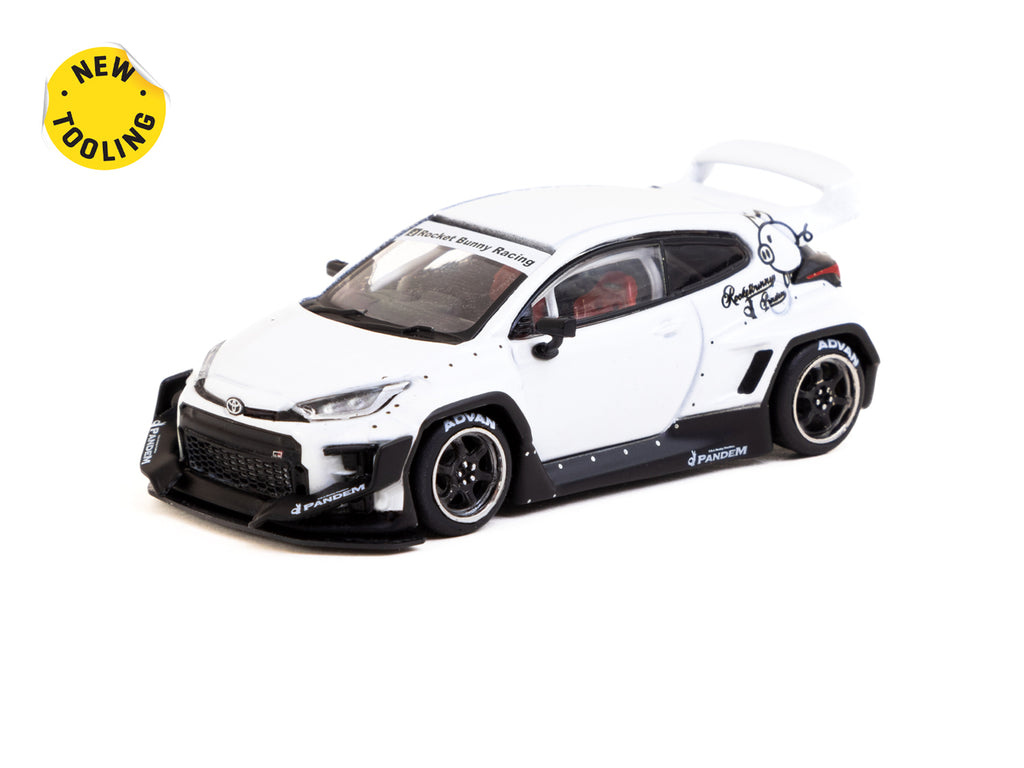 Tarmac Works 1/64 Pandem Yaris White - ROAD64