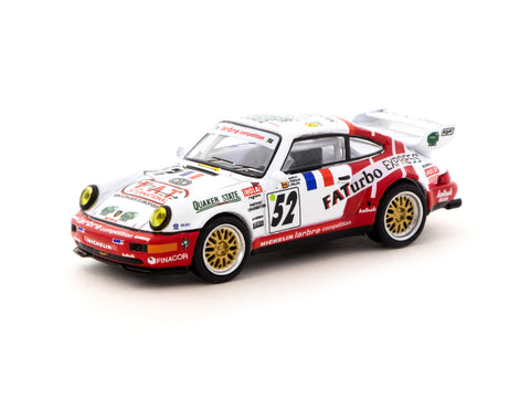 Schuco X Tarmac Works 1/64 Porsche 911 RSR 3.8 24h Le Mans 1994 #52 - COLLAB64