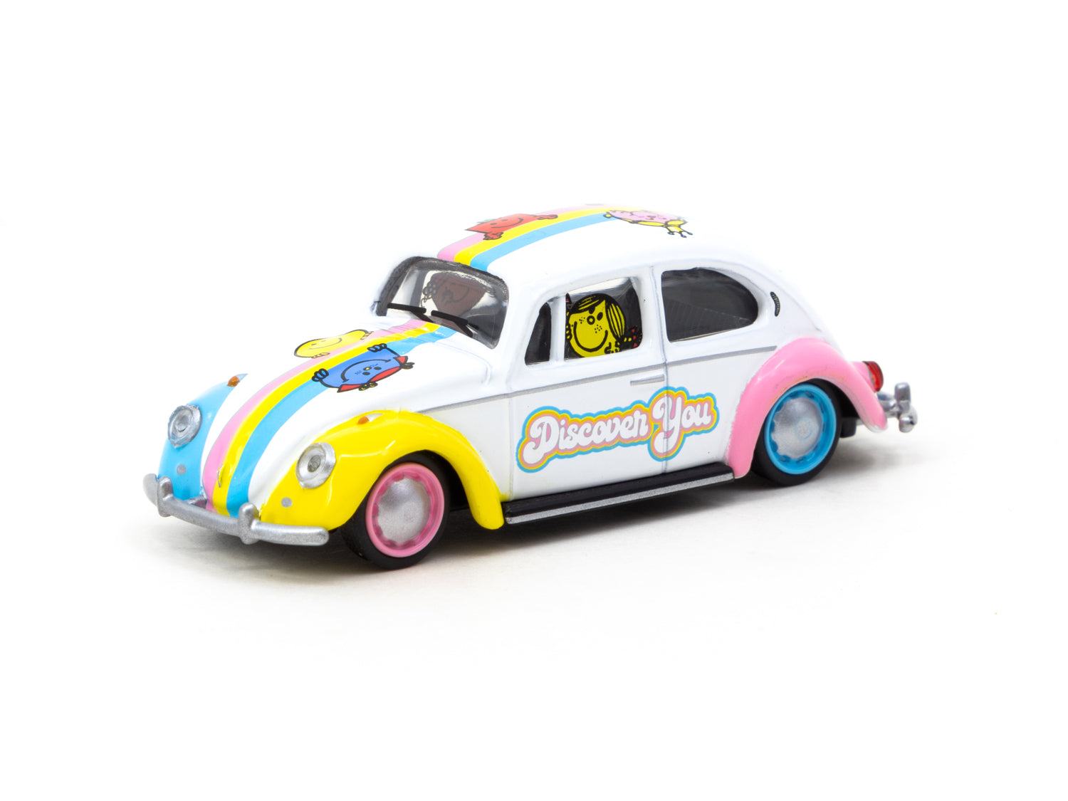 Tarmac Work x Suhuco 1:64 Scale VW Beetle Mooneyes Black w