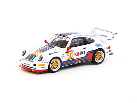 Schuco X Tarmac Works 1/64 Porsche 911 Turbo S LM GT BRP GT Series 1995 #50 - COLLAB64