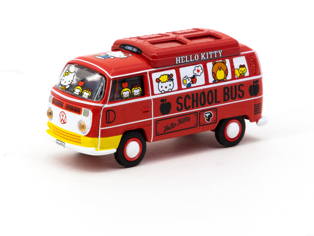 Schuco X Tarmac Works 1/64 Volkswagen Type II (T2) Bus - Hello Kitty - COLLAB64