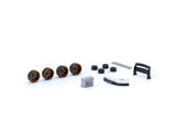 Tarmac Works 1/64 Accessories AL13 Wheels  DC 003 Red / Black - PARTS64