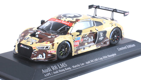 Minichamps x Tarmac Works 1/43 AUDI R8 LMS  - AAPE by A Bathing Ape - Marchy Lee - Audi R8 LMS Cup 2016 Shanghai Round