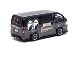 Tarmac Works 1/64 Toyota Hiace Widebody - Mooneyes Black - COLLAB64