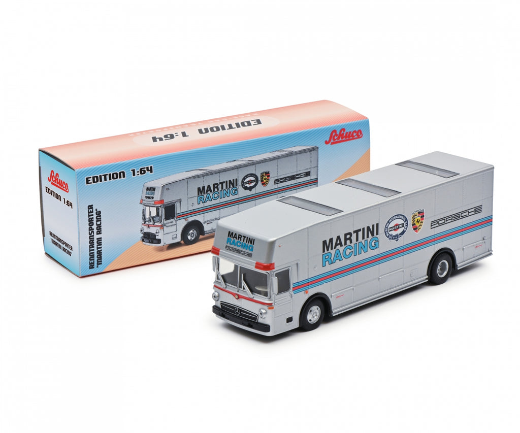 Schuco 1/64 Race Car Transporter - Martini